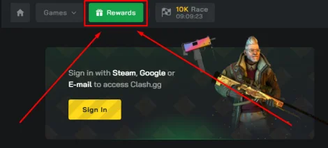 Clash.gg rewards and bonus overview